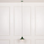 British Green Enamel Painted Fishermans Light