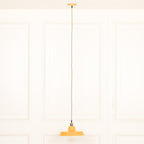 Factory Style Mustard Yellow Enamel Painted 36cm Pendant Light