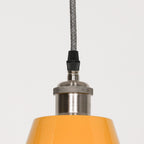 Factory Style Mustard Yellow Enamel Painted 46cm Pendant Light