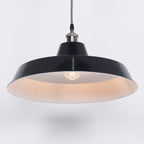 Factory Style Royal Blue Enamel Painted 46cm Pendant Light