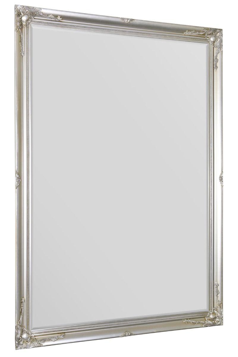 6.7 Foot Tall Extra Large Leaner Mirror in Silver