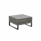 Premium Outdoor Rattan Large Corner Sofa With Central Corner Storage Box & Coffee Table Garden Set