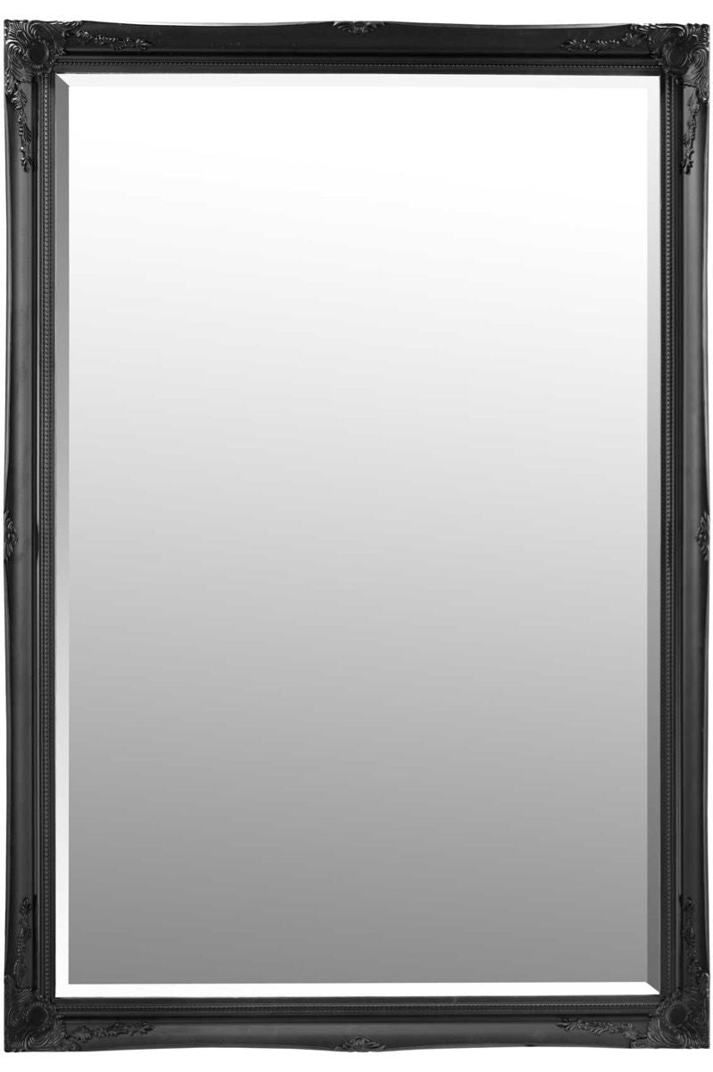 6.7 Foot Tall Extra Large Leaner Mirror in Black