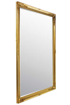 6.7 Foot Tall Extra Large Leaner Mirror in gold