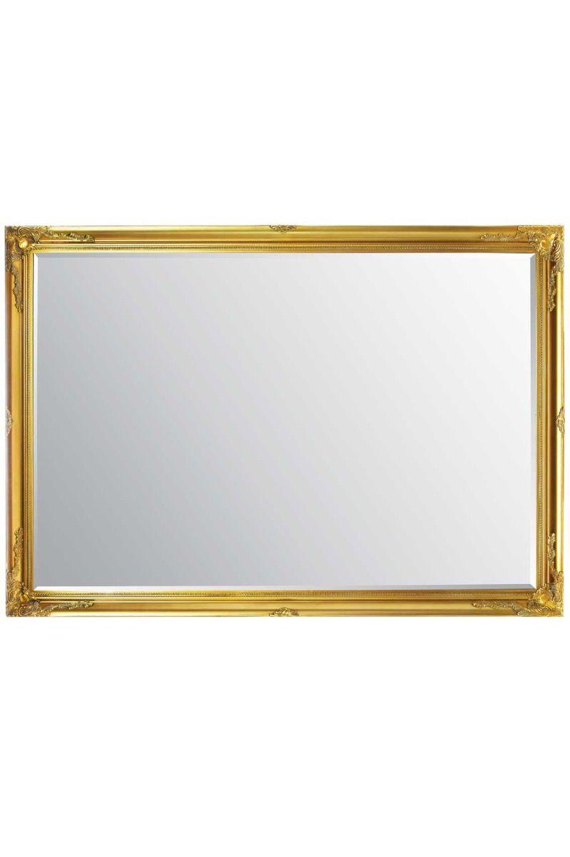 6.7 Foot Tall Extra Large Leaner Mirror in gold
