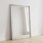 6.7 Foot Tall Extra Large Leaner Mirror in Silver