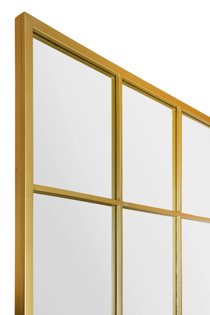 Gold Modern Window Leaner Mirror / Wall Mirror