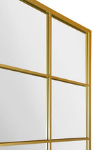 Gold Modern Window Leaner Mirror / Wall Mirror