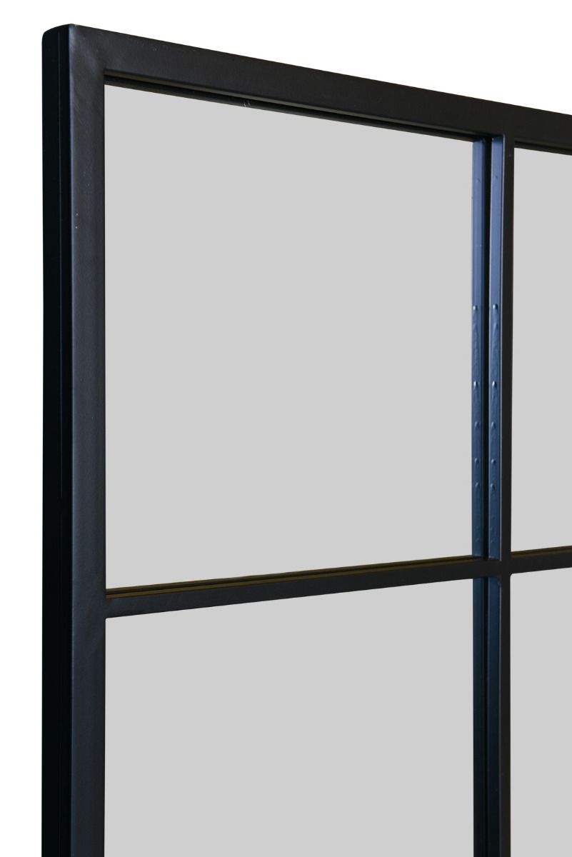 Black Modern Window Leaner Mirror / Wall Mirror