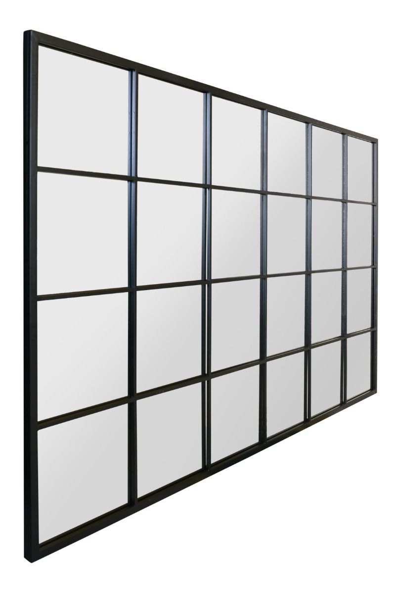 Black Modern Window Leaner Mirror / Wall Mirror