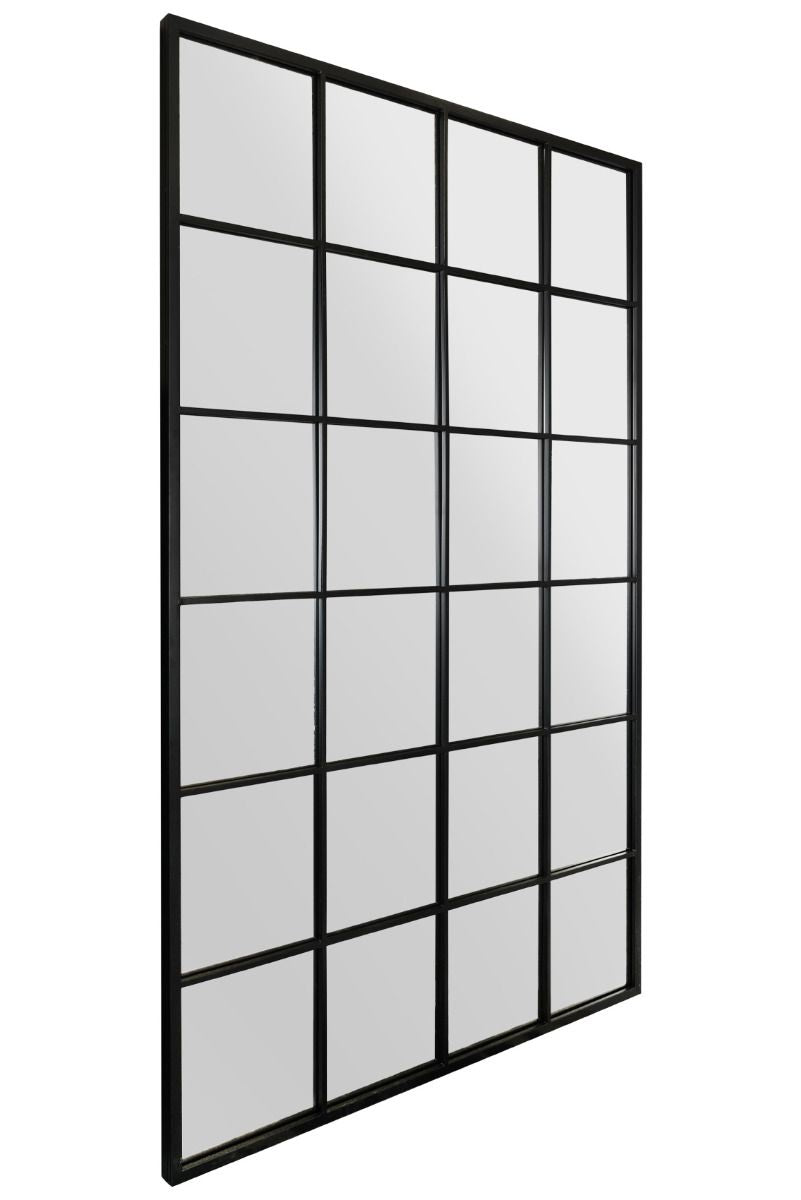 Black Modern Window Leaner Mirror / Wall Mirror