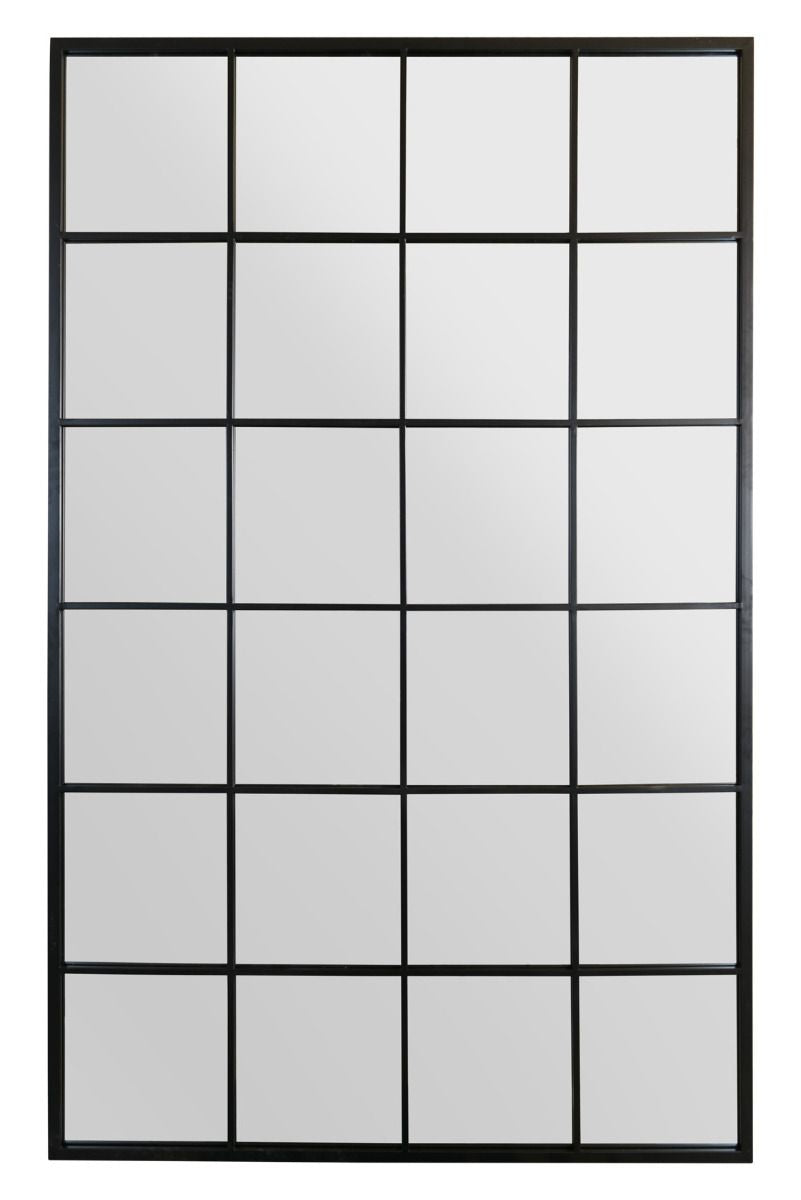 Black Modern Window Leaner Mirror / Wall Mirror