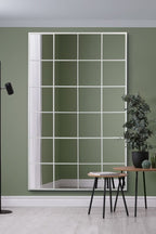White Modern Window Leaner Mirror / Wall Mirror