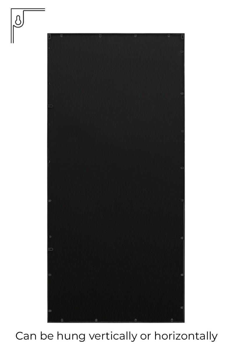 Black Contemporary Wall and Leaner Mirror