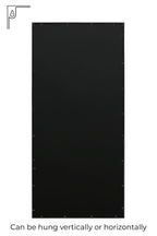 Black Contemporary Wall and Leaner Mirror