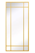 Gold Contemporary Wall and Leaner Mirror