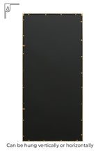 Gold Contemporary Wall and Leaner Mirror