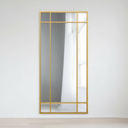 Gold Contemporary Wall and Leaner Mirror