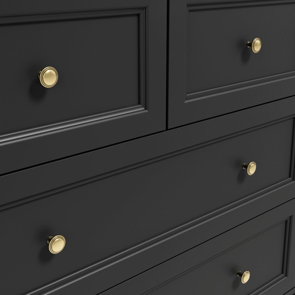 Shaker Style Bedroom Furniture Set in Black