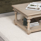 Ivory Pebble Wool Border Rug 260x180cm
