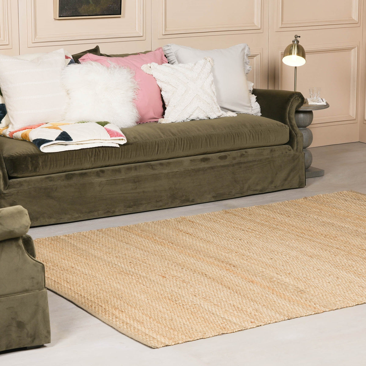 Chunky Woven Jute Rug 170x120cm