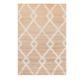 Woven Jute Rug with Wool Pattern 260x180cm