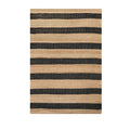 Jute Black Stripe Rug 230x160cm