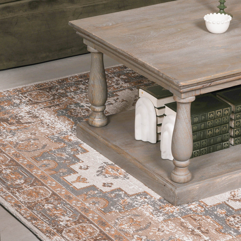 Brown Chenille Rug 170x120cm