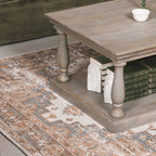 Brown Chenille Rug 170x120cm