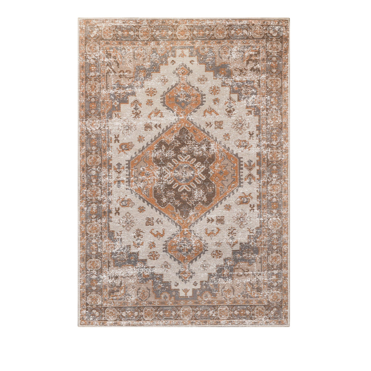 Brown Chenille Rug 170x120cm