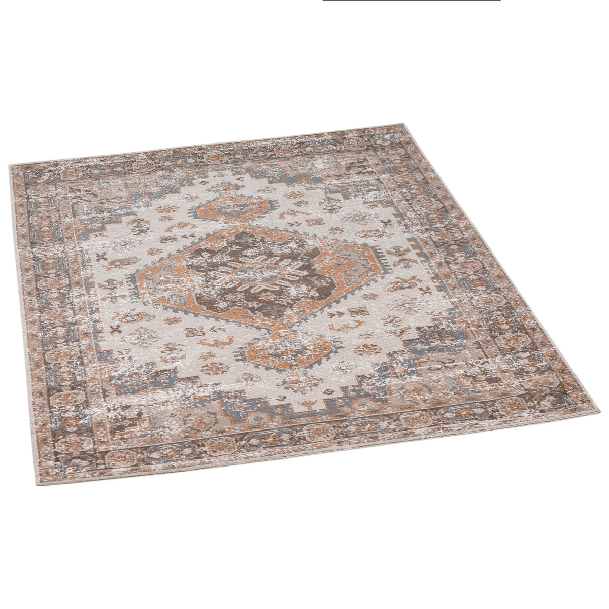 Brown Chenille Rug 170x120cm