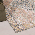 Marine Pink Chenille Washed Rug 260x180cm