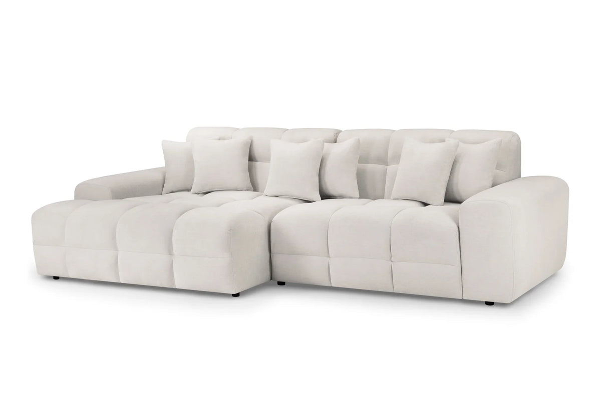 Jacob Left Hand Corner Sofa In Beige