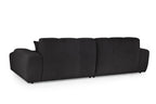 Jacob Right Hand Corner Sofa In Black