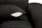 Jacob Left Hand Corner Sofa In Black