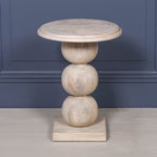 Blanchie Wooden Stacked Ball Side Occasional Table
