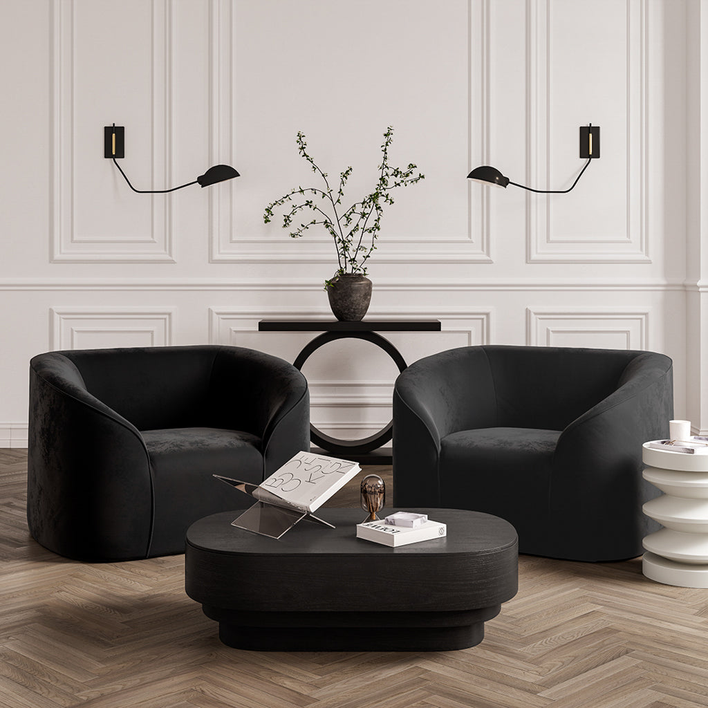 Modern Black Tiered Coffee table