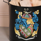 Black Painted Large Iron Heavy Duty Log Bucket