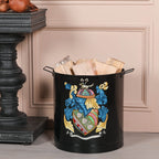 Black Painted Large Iron Heavy Duty Log Bucket