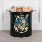 Black Painted Large Iron Heavy Duty Log Bucket