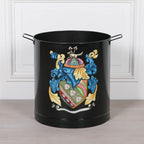Black Painted Large Iron Heavy Duty Log Bucket