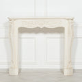 Aged Ivory Carved Fire Surround
