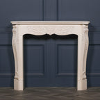 Aged Ivory Carved Fire Surround