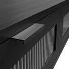 Black Industrial Style Console Table