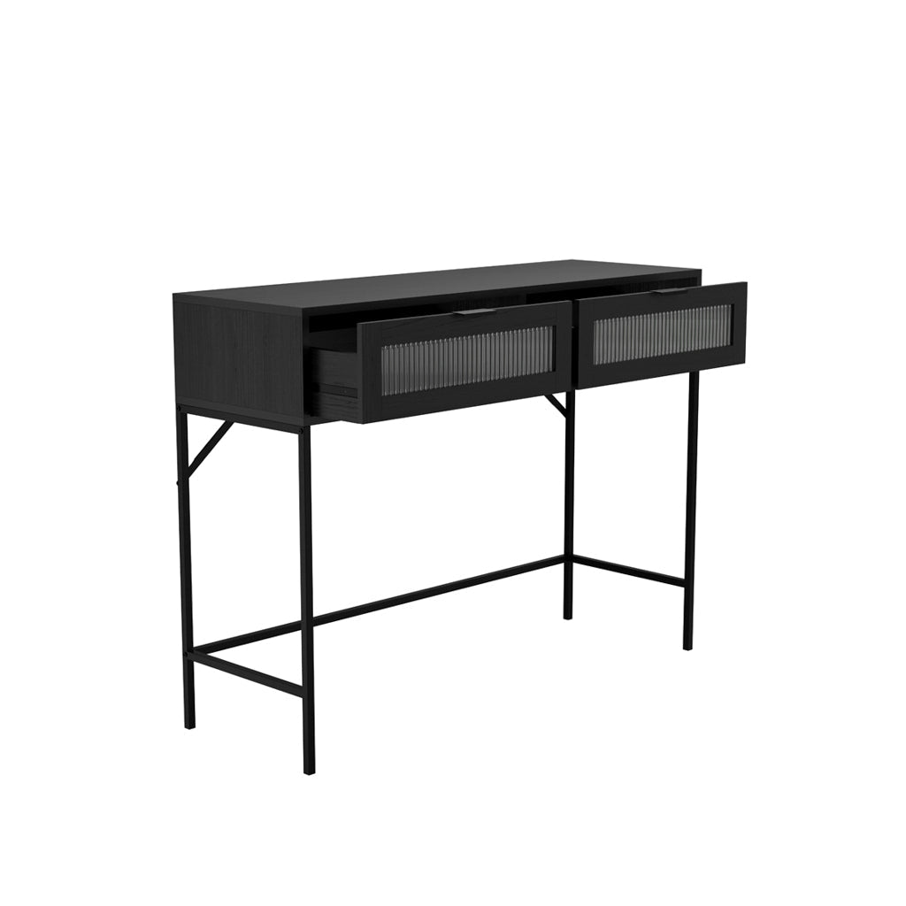 Black Industrial Style Console Table