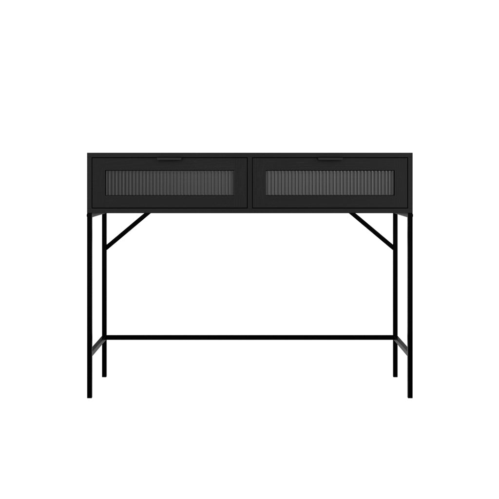 Black Industrial Style Console Table