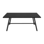 Louie Black Dining Table with 4 Ashton Blonde Dining Chairs