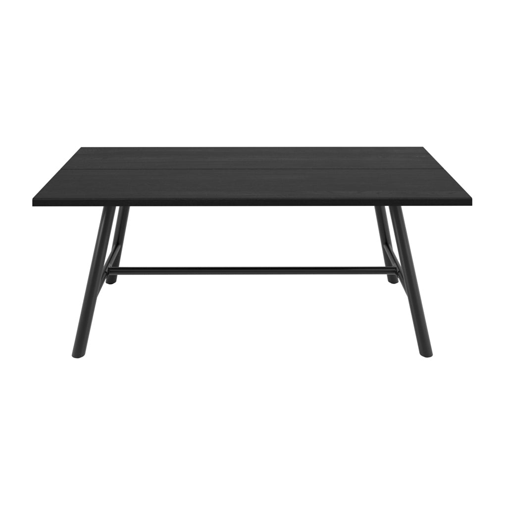 Louie Black Dining Table with 4 Ashton Blonde Dining Chairs