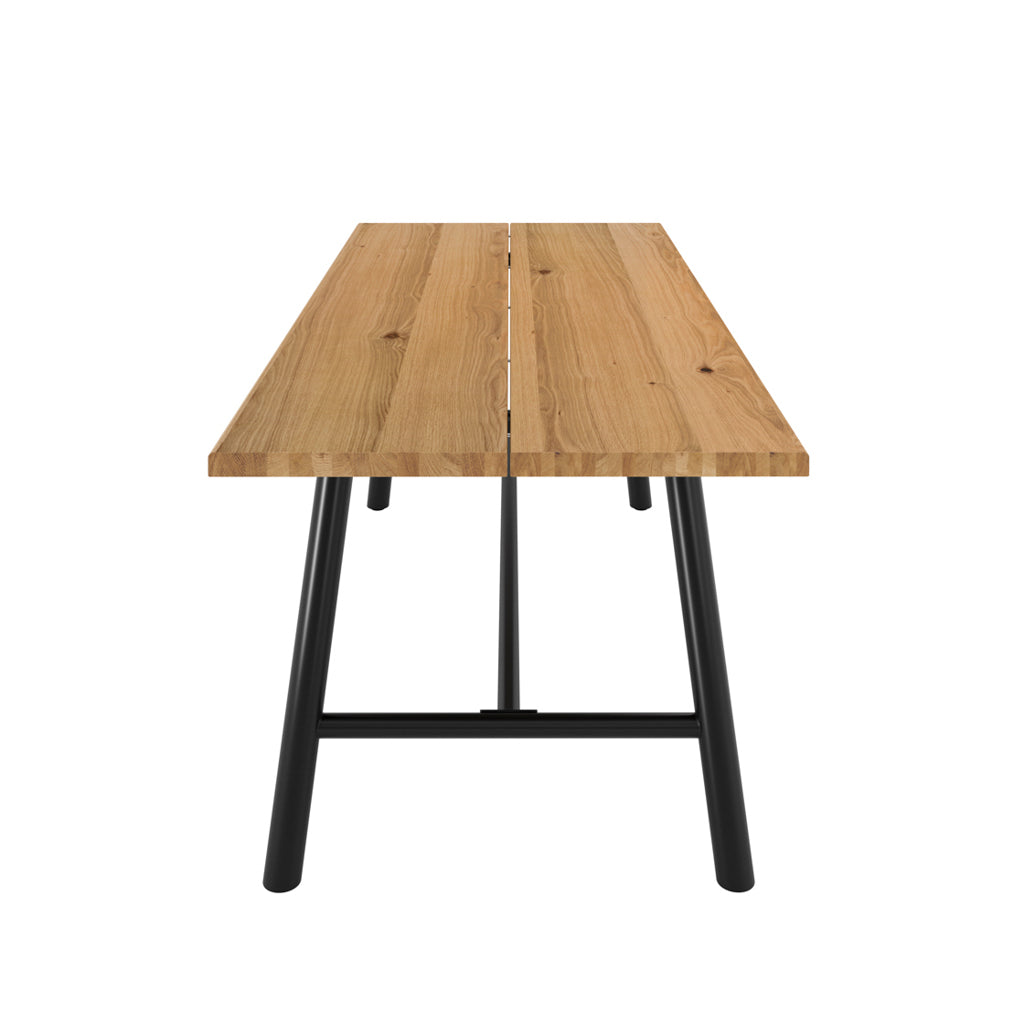 Light Grain Wood-effect Dining Table