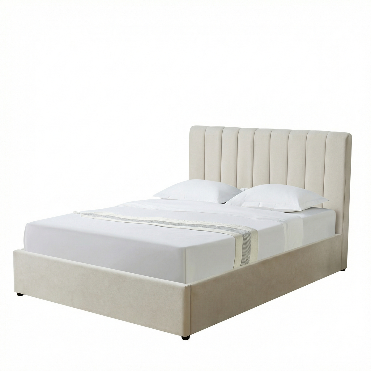 Double Ottoman Storage Bed with Memory Foam Mattress (5 COLOUR CHOICES)